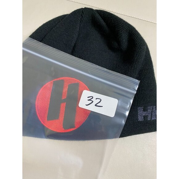 Helly Hansen Black Beanie Hat Embroidery Winter Ski Cap Warm Unisex Fleece OS - Picture 8 of 12